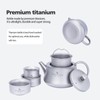 Boundless Voyage 300ml Titanium Kettle Portable Kung Fu Tea Set