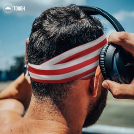 Mens Headband - Sweat Band Workout Head Bands Sports Sweatbands Hair Band for Running, Yoga, Exercise, Basketball, Cycling, Football, Tennis - Athletic Performance Stretch Moisture Wicking Hairband