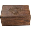 Indus Lifespace Country Style Wooden Jewellery Trinket Box Keepsake Storage