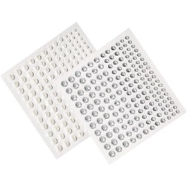 Tofficu Pegatinas de Perlas Adhesivas Acrílico Autoadhesivo, 165 Piezas para Maquillaje Facial Decorativo para Manualidades y Proyectos de Decoración