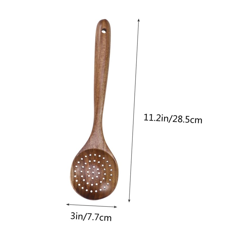 LABRIMP Handcrafted Colander Skimmer Ladle High-Temperature Resistant Kitchen Utensil for