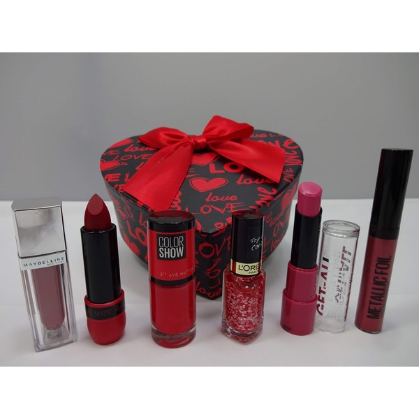 Make Up Bundle For Her Love Heart Gift Box Set