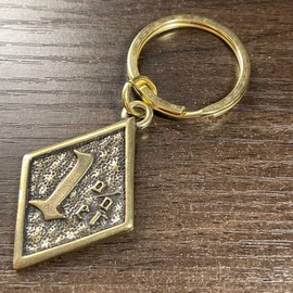 Dea Bona Key Chain, Key Ring, Brass, Good Luck, 1%, One Percenter, American, American Casual, Miscellaneous Goods, Good Luck, Biker Vintage, gold