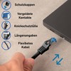 BIGtec 2m CAT.7 Patchkabel Netzwerkkabel Gigabit Patch DSL LAN Ethernet