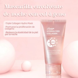 Máscara De Colágeno Para Envolver La Noche, Máscara Exfolian