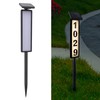 Solar House Number Sign Multifunction Waterproof LED Illuminated Outdoor Solar