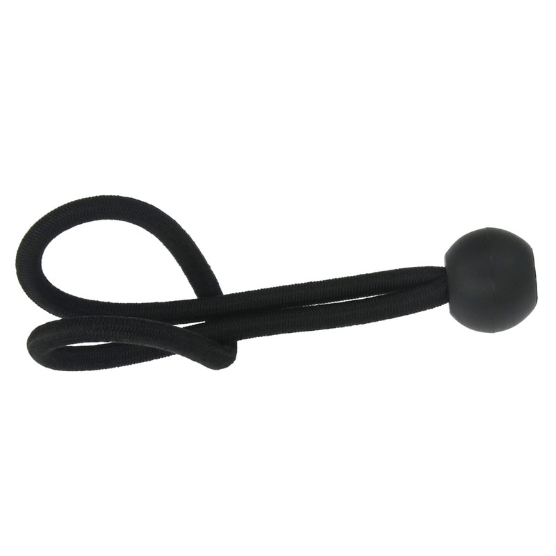 16 PCS Black Bungee Cords with Carabiner Clips,Easy Fix Bungee
