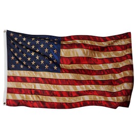 Vintage Flag Tea Stained American Flags 3x5 ft Outdoor United States Primitive Decoration Stained Tea Dye Aged Historical Banner Indoor Brass Grommet