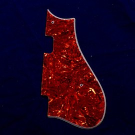 Harmony Rocket H54 H56 Style Guitar Pickguard 2 Pickups notch,4ply red tortoise