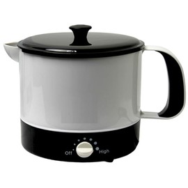 Middle Eastern Persian Arabic Turkish Multi Pot Heat Boil Water Electric Kettle Noodles Eggs Soups Canned Foods Adjustable Temperature Control 1.1 Liter 1000W