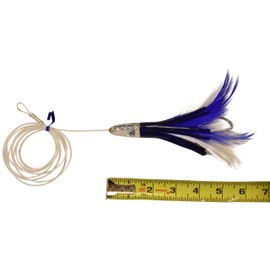 EatMyTackle Feather Duster Trolling Lure | Saltwater Fishing (Blue)