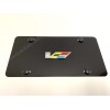 License Plate Frame Shop 1x 3D "ATS/CTS V-Emblem" Aluminum BLACK