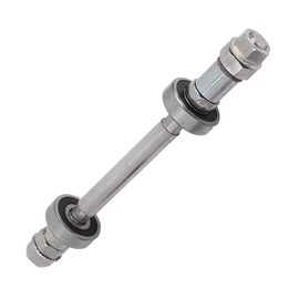 Wheel Hub Axle, Bike Accessories Solid Shaft Lever Front Rear Wheel Hub Axle Metal Bicycle Wheel Hub Axle Bike Repair Tool Repair Shop((Rear) axle +6000 bearing)