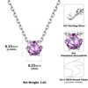 ChicSilver 925 Sterling Silver Alexandrite Necklace for Women White Gold