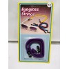 Vintage Eyeglass String Plastic Chain Scrunchie Purple