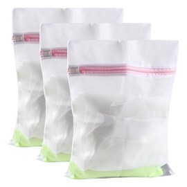 FGY 3PCS Mesh Laundry Bags for Delicate 12 X 16 Inches, Laundry Washing Bags with Zipper, Mesh Wash Bags for Laundry, Mesh Washable Bags for Delicate, Dress, Swimsuit, Sweater (Medium)