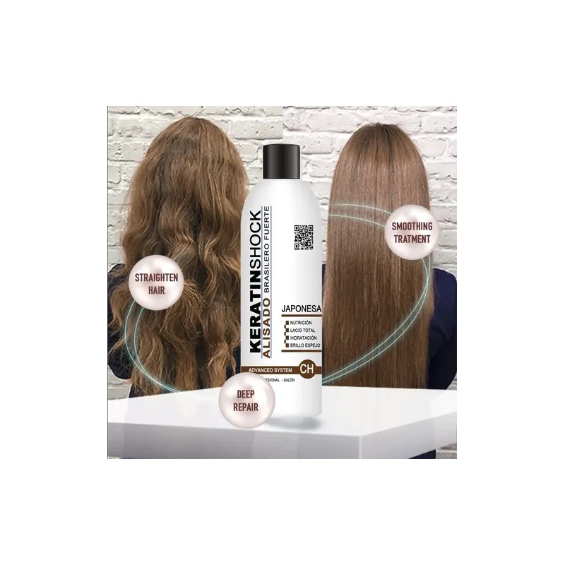 Keratinshock Alaciante Japonés +shampoo Kit 500ml