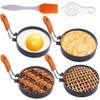 Upgrade 4" Large Egg Rings Set for Griddle,4 Packs Non-stick