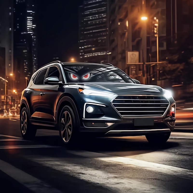 LECART Devil Eyes Light for Car Windshield, Animated LED Eye