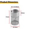 Etersec Dia Hose Inlet Suction Strainer Filter, Stainless Steel Water