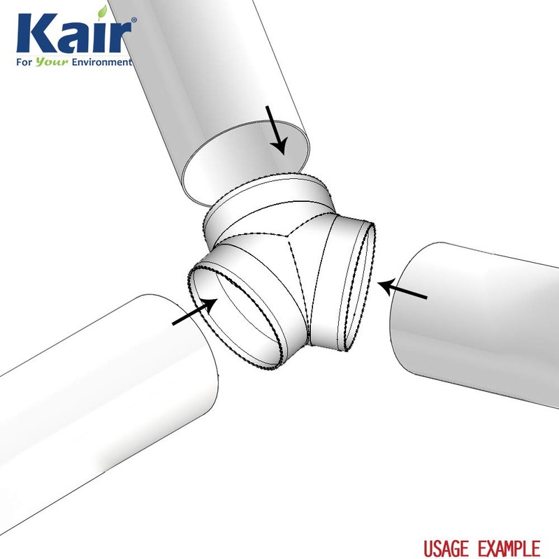 Kair Equal Y Piece 150mm - 6 inch Ducting Splitter