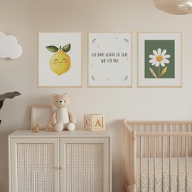 Kidsmood - Affirmation Poster for Children's Room - Encouraging Pictures for Children's Room Girls & Boys - Baby Room Decoration - Wall Pictures Animals for Children's Room Decoration [Self-Love | 21