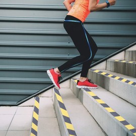 LATRAT Anti-slip Tape Safety Tape for Stairs, Ladders, Slippery Floors, Indoor and Outdoor (Black/Yellow, 5cm x 5m)