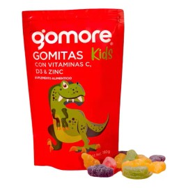 Go-more Kids Gomitas Vitamina C, D3 Y Zinc 180 G Sabor Sin Sabor                                                                                      