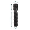 ECSiNG Set of 4 M6 to M7 Exhaust Stud Bolts