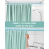 TidyFriend Shower Rod Cover, 58" Shower Curtain Rod Cover, Protective