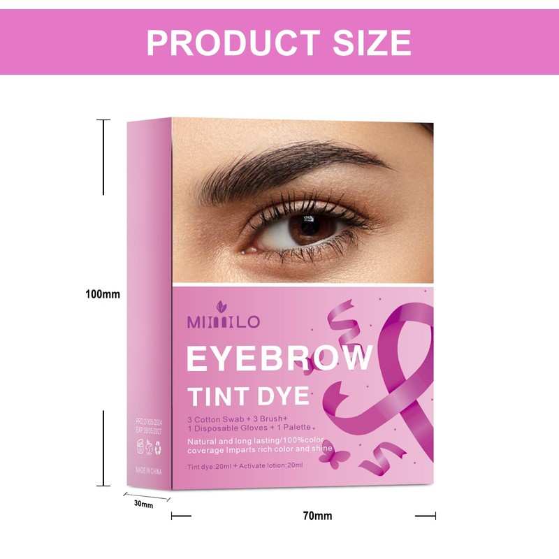 YANINEE Eyelash Colour Black, Eyelash Dyeing for Easy Use