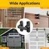 Barn Door Lock,90/180 Degree Flip Latch Lock,Easy Installation,Zinc Alloy Security