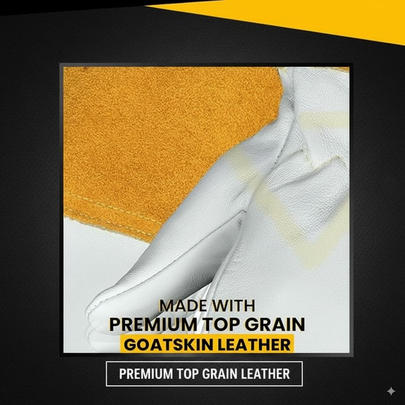 Giorgino Premium TIG Welding Gloves with FREE Assorted Welding Cap