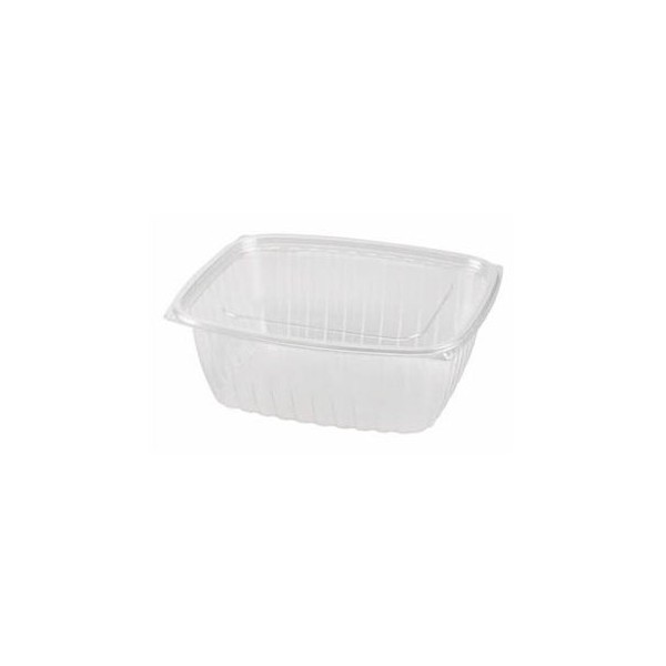 World Centric Compostable 64 Ounce Clear Rectangle Deli Containers (Case of 400)