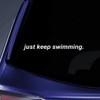 Bargain Max Decals Just Keep Swimming Sticker Decal Notebook Car