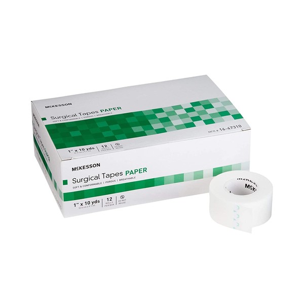 McKesson Medical Tape 1" x 10 yd 16-47310, 1 Box, 12 Rolls/Box