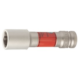 TONE Quick Fit Thin Long Wheel Nut Socket with Protector 4APQF-19LN 1/2-inch (12.7-mm) Drive, Red, 19-mm Width