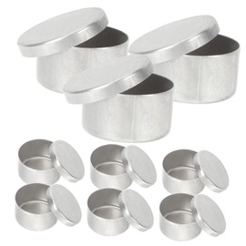 IWOWHERO Multipurpose 9pcs Aluminum Soil Sampling Boxes Laboratory Weighing Containers Easy to Use