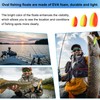 PATIKIL Fishing Foam Floats 3 Sizes, 60Pcs Oval Snell Floats