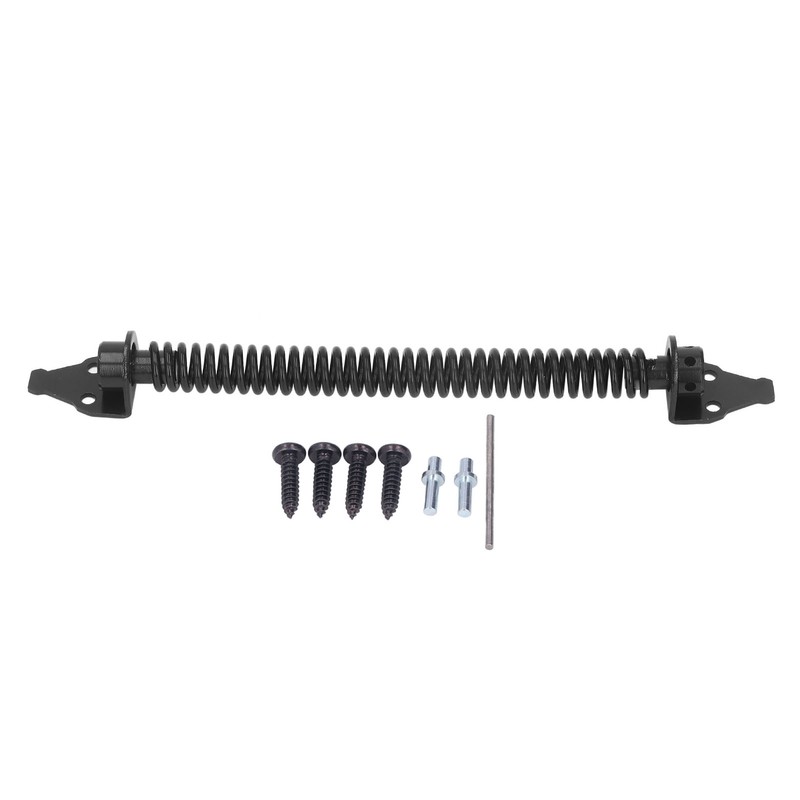 Self Closing Gate Door Spring Carbon Steel Electrophoresis Black Finish