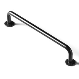Goo-Ki 6 Pack Matte Black Cabinet Handles, 6.3 Inch(160mm) c-c Solid Drawer Pulls Bar Pull Modern Kitchen Hardware for Dresser Wardrobe Cupboard Bathroom, 9338MB-160
