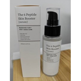 6X Peptide Skin Booster Toner Serum, Peptide Boosting Facial Essence for Women, 1 Pcs Repairing Serum with Niacinamide & Hyaluronic Acid, Reduces Fine Lines & Wrinkles, Soothes Skin, Korean Skin Care