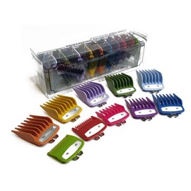 Professional Line Attachment Combs All Sizes with Strong Metal Fitting Cutting Guide Fit - Super Taper, Chromepro, Balding, Magic 5 Star and Other Standard Full Sized Clippers