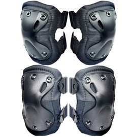 Survival Game Protector Knee Pads Elbow Pads Knee Pads (Black)