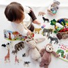 BEHAHAI 12pcs Farm Animal Figures Toys, Mini Plastic Farm Animals