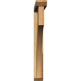 4"W x 32"D x 32"H Westlake Slat Rough Sawn Bracket w/Offset Brace, Western Red Cedar