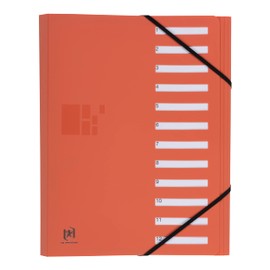 Elba Business Matte Opaque Polypropylene Folder Dividers a4 orange, Pack of 1