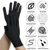 Jesiah Black Cotton Gloves, Soft Thermal Cotton Gloves for Dry