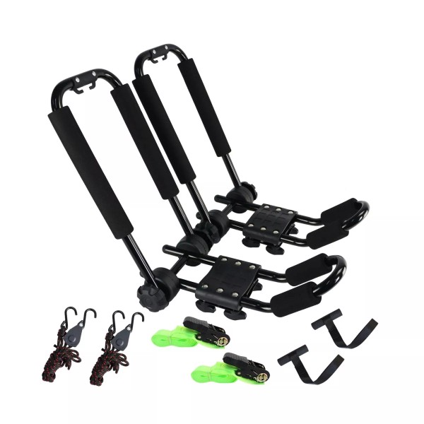 Danenmaoyi Premium Folding Kayak Rack J-Bar Car Roof Rack for