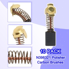 10Pack N398321 Polisher Carbon Brushes Compatible with Dewalt DWP849X DWP849X-BR DWP849X-B3 N398327 N103592 N088403,Replacement Parts for Dewalt Polisher Carbon Brushes